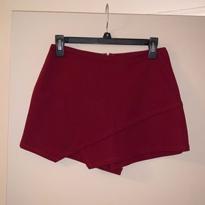 Maroon skort